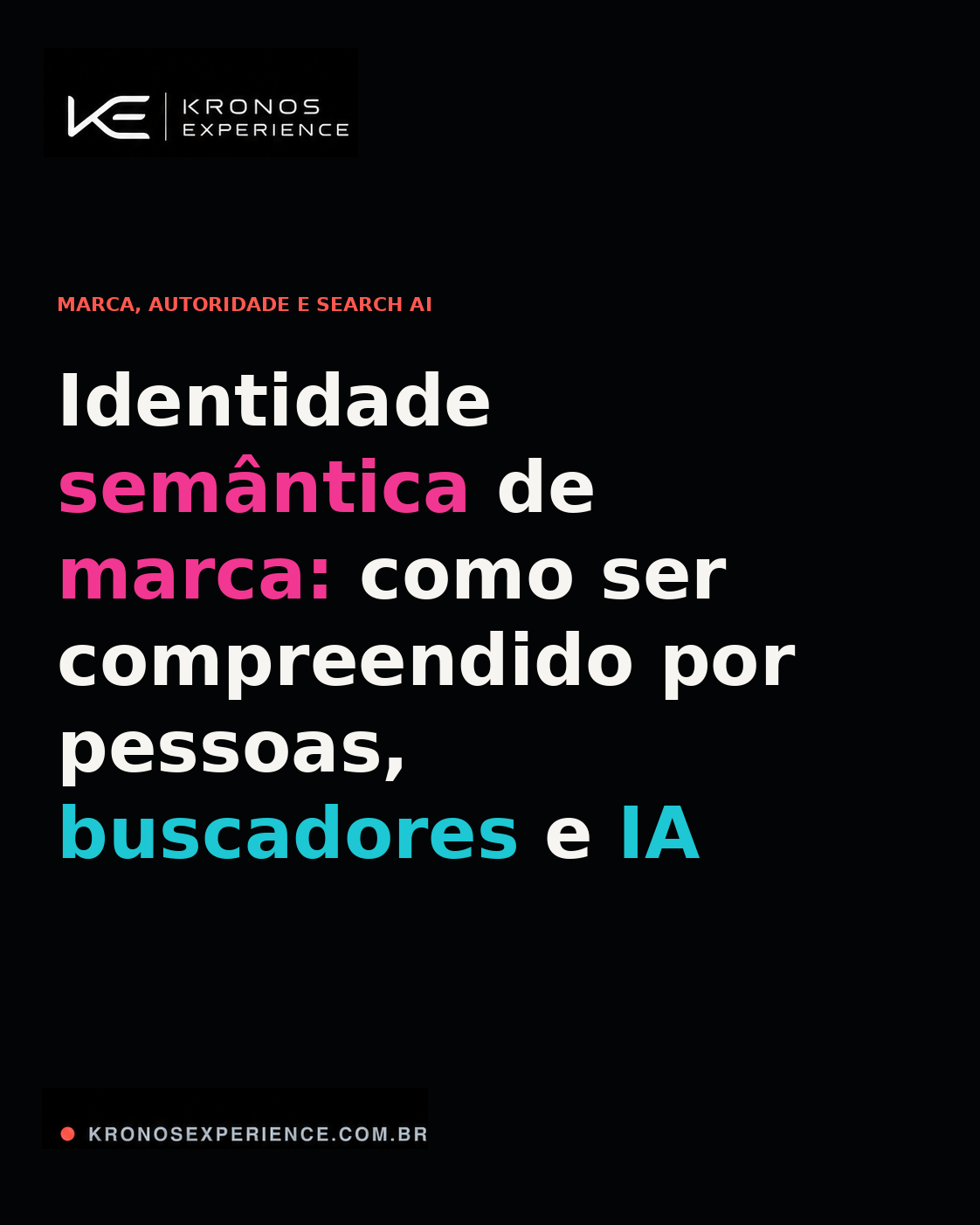 Capa do artigo Identidade semântica de marca: como ser compreendido por pessoas, buscadores e IA