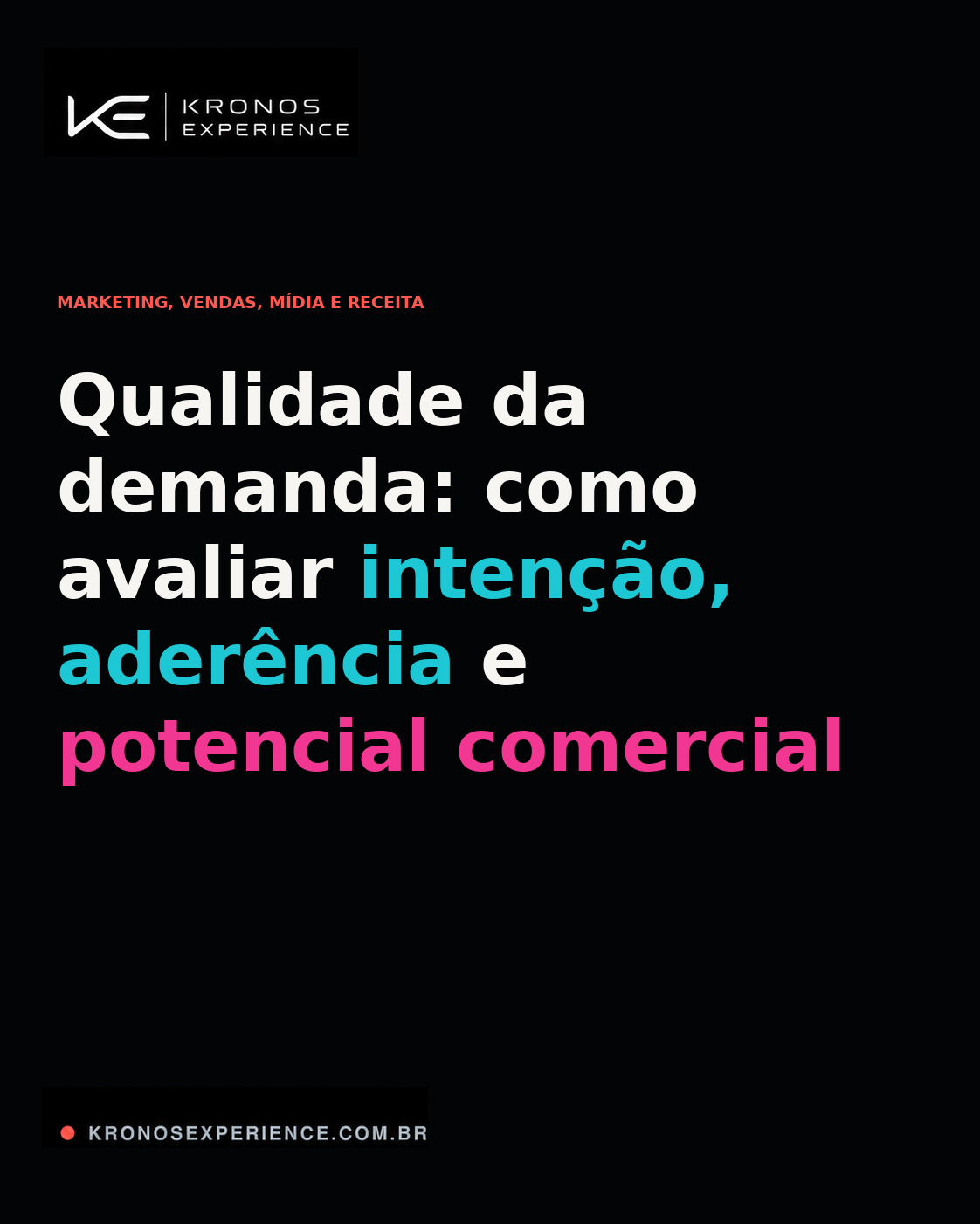 Qualidade da demanda: como avaliar intenção, aderência e potencial comercial